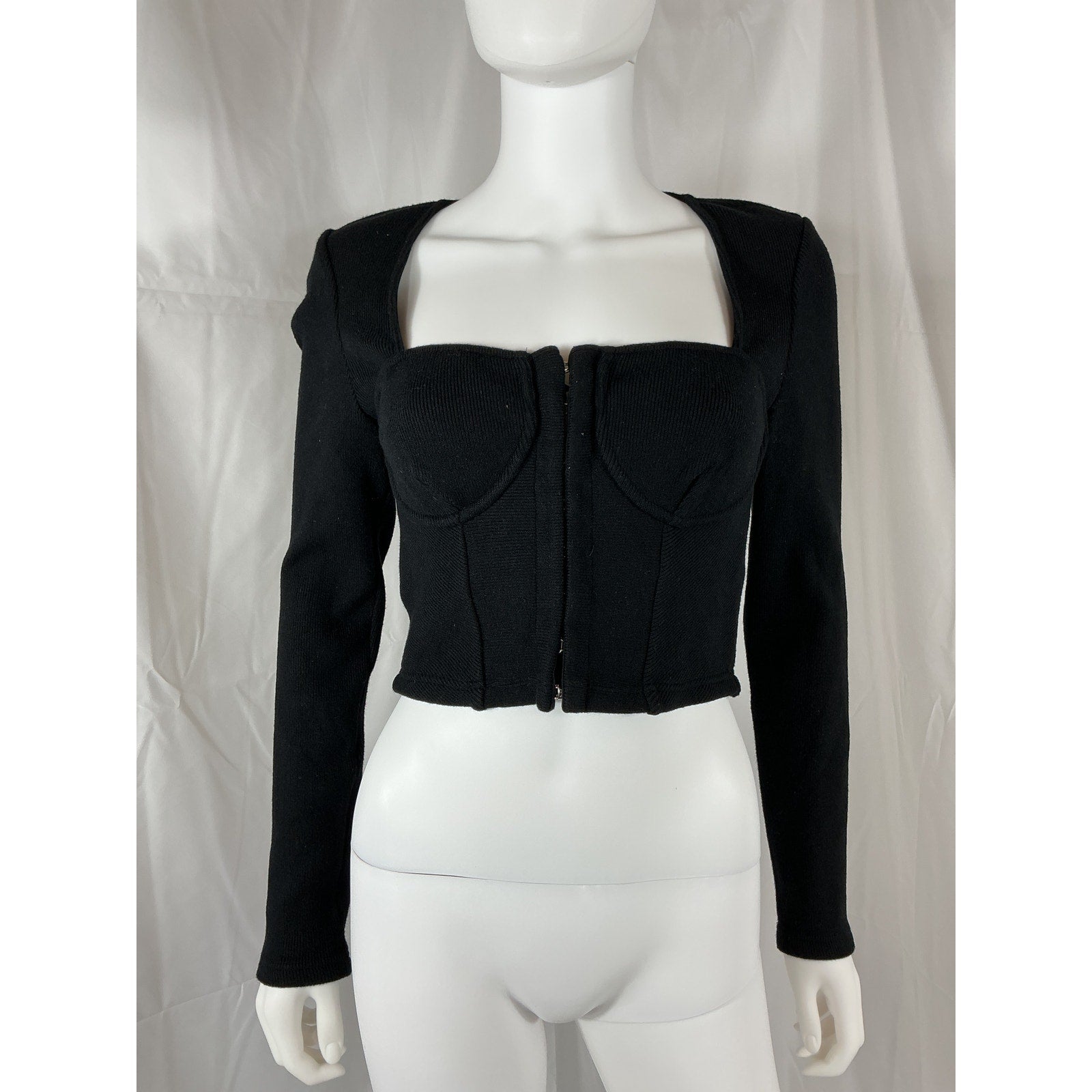 Simkhai 'Bustier' Black Top Size L