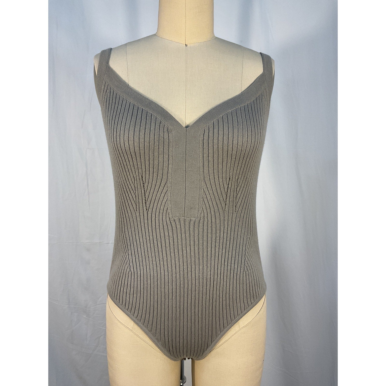 Johanna Ortiz 'Inca' Grey Cotton-Alpaca Knitwear Set Size S