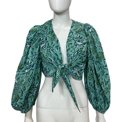 Charina Sarte Printed Multi Alexa Blouse Size S