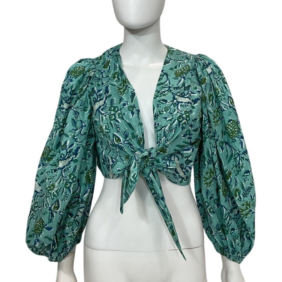 Charina Sarte Printed Multi Alexa Blouse Size S