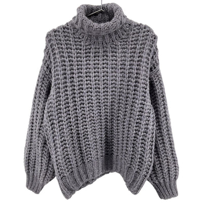 Anine Bing Chunky Ash Violet Iris Sweater Size S