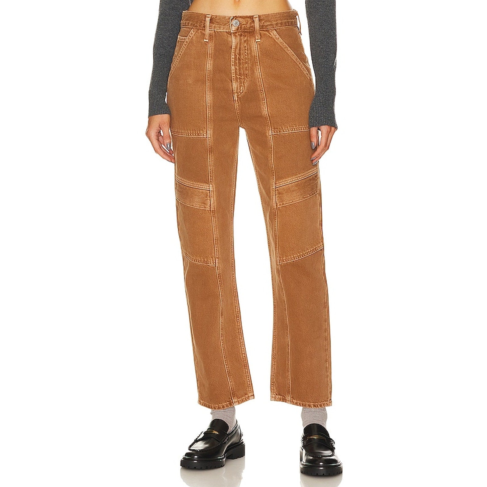 Agolde Cooper Brown Cotton Cargo Size 24