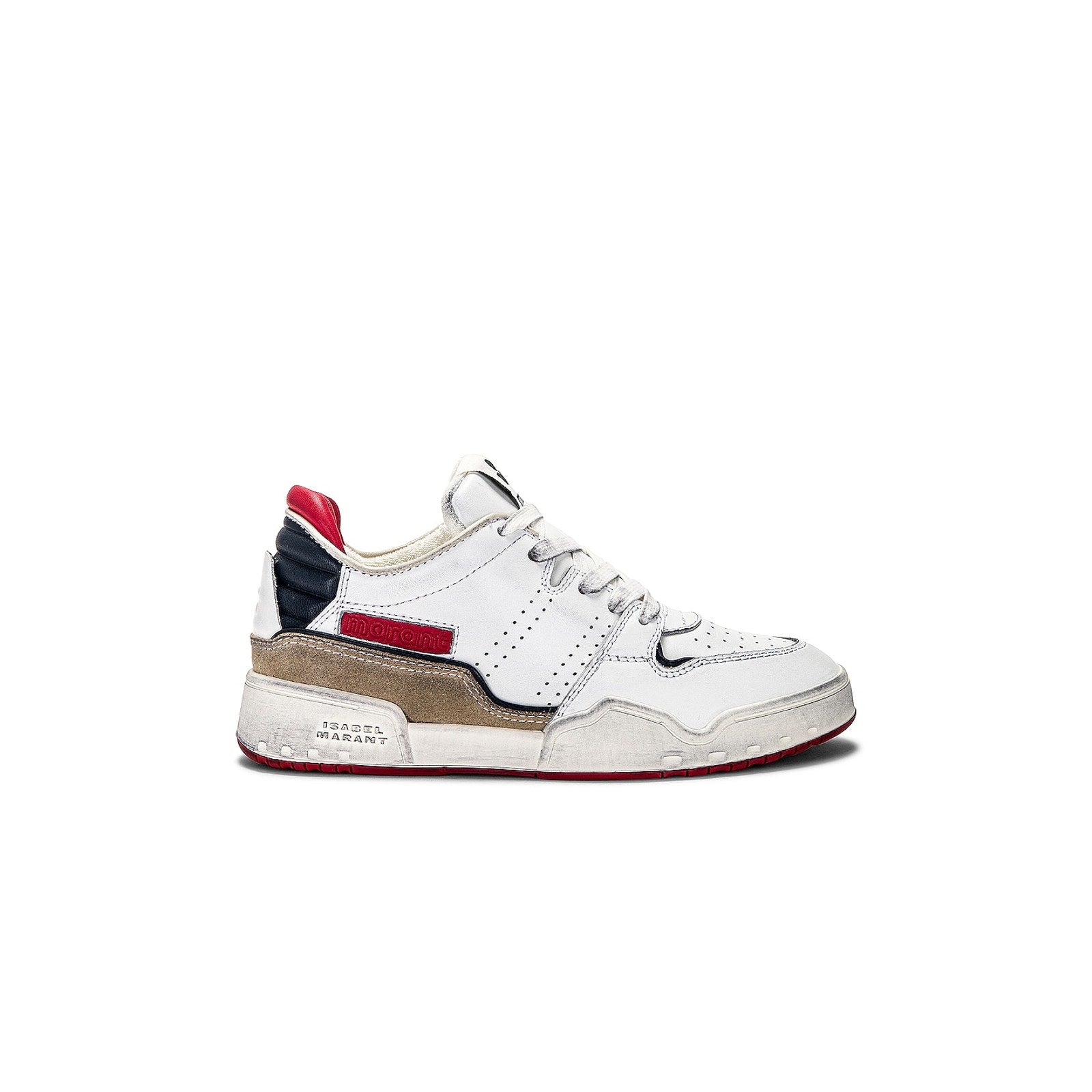 Isabel Marant 'Emree' White Leather Classic Stadium Sneaker Size 7