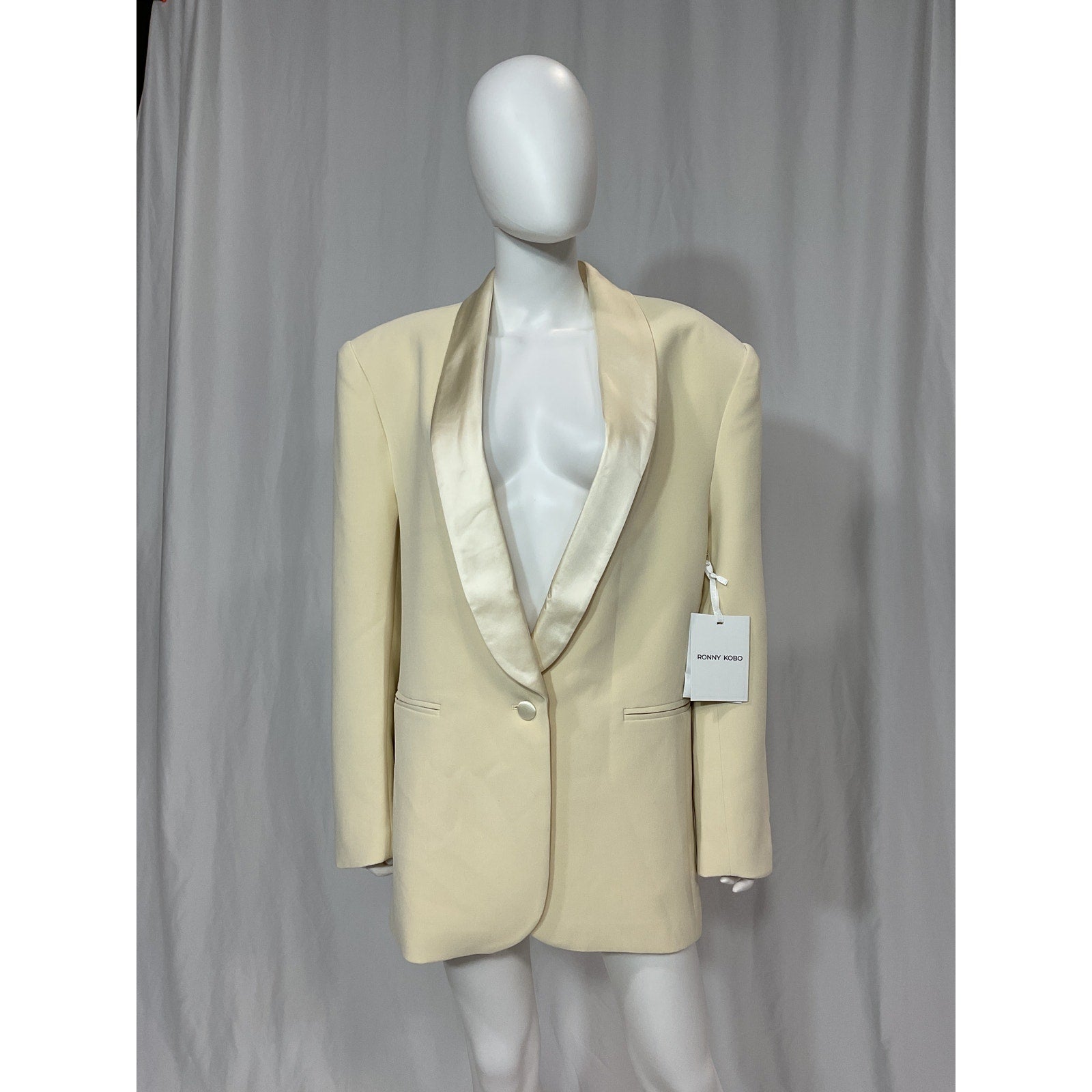 Ronny Kobo 'Everlan' White Blazer Size S - NWT