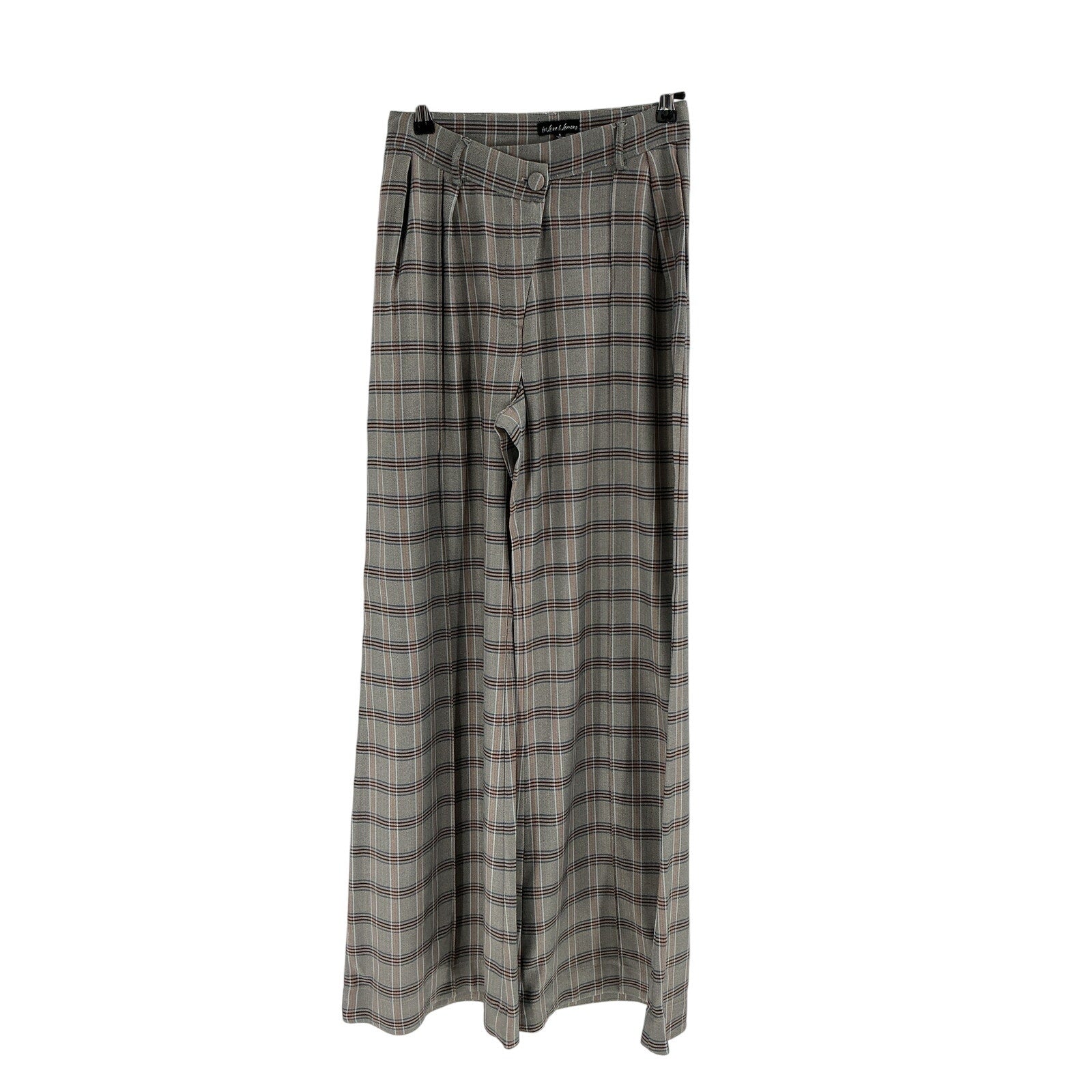 For Love & Lemons 'Kym' Grey Polyester Wide Leg Pant Size S
