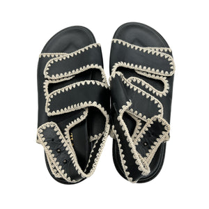 Toral Whipstitched Black Kristen Sandals Size 40 EU / US 10