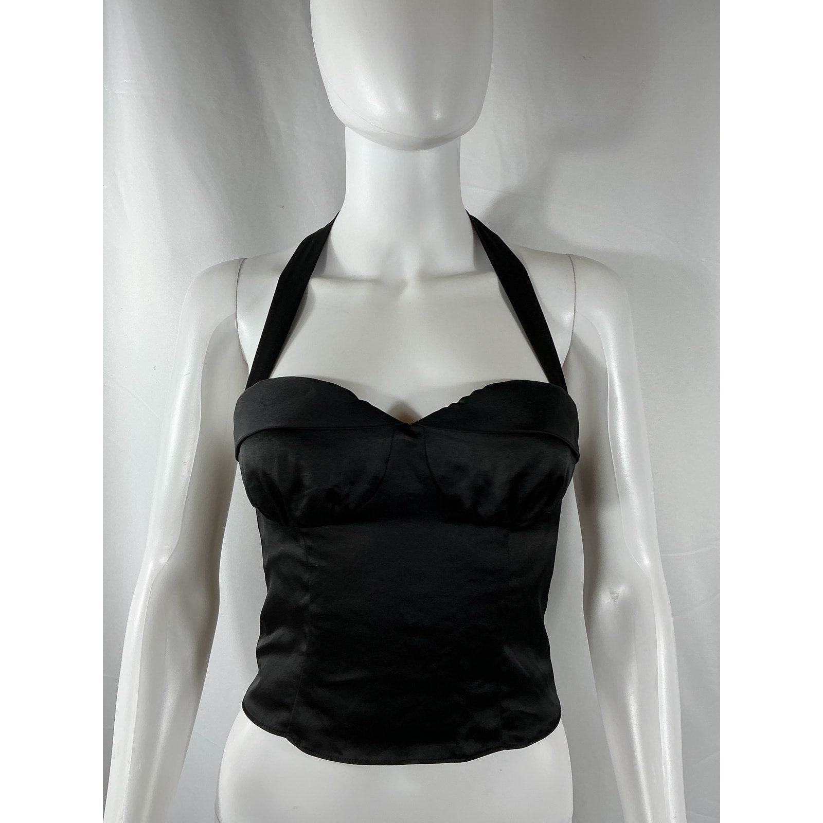 Reformation 'Larisa' Black Acetate Top Size 0