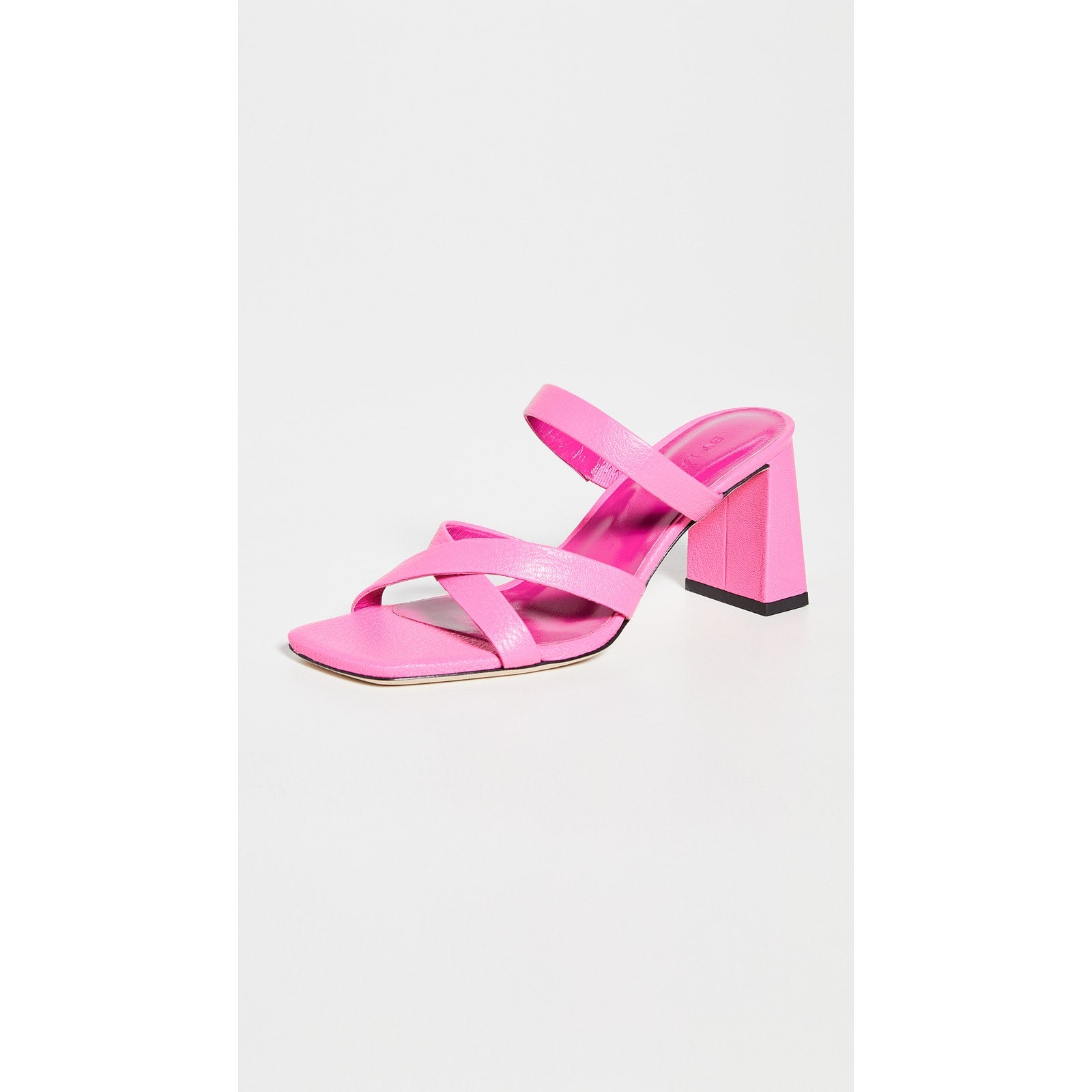 By Far 'Lenny' Pink Leather Sandals Size 36
