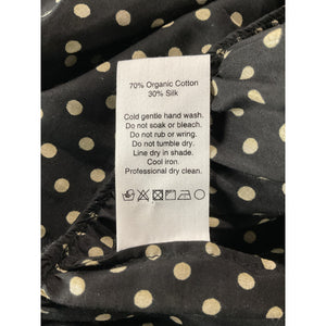 Matteau Chic Black Polka Dot Tiered Skirt Size AUS 6 / US 2