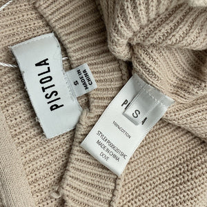 Pistola Oversized Beige Darya Pullover Sweater Size S