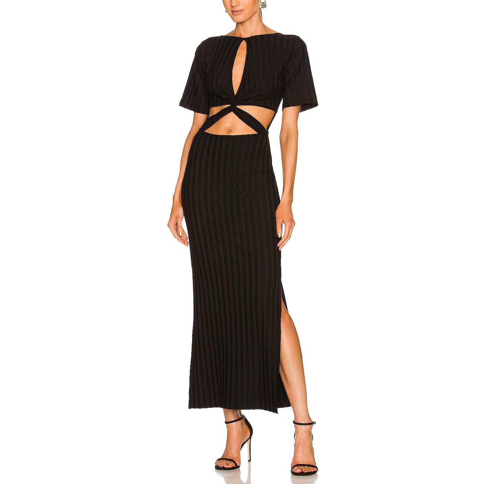 Simkhai 'Philippa' Black Twist Back Dress Size S