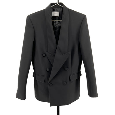 Coperni Tailored Black Double Breasted Blazer Size S