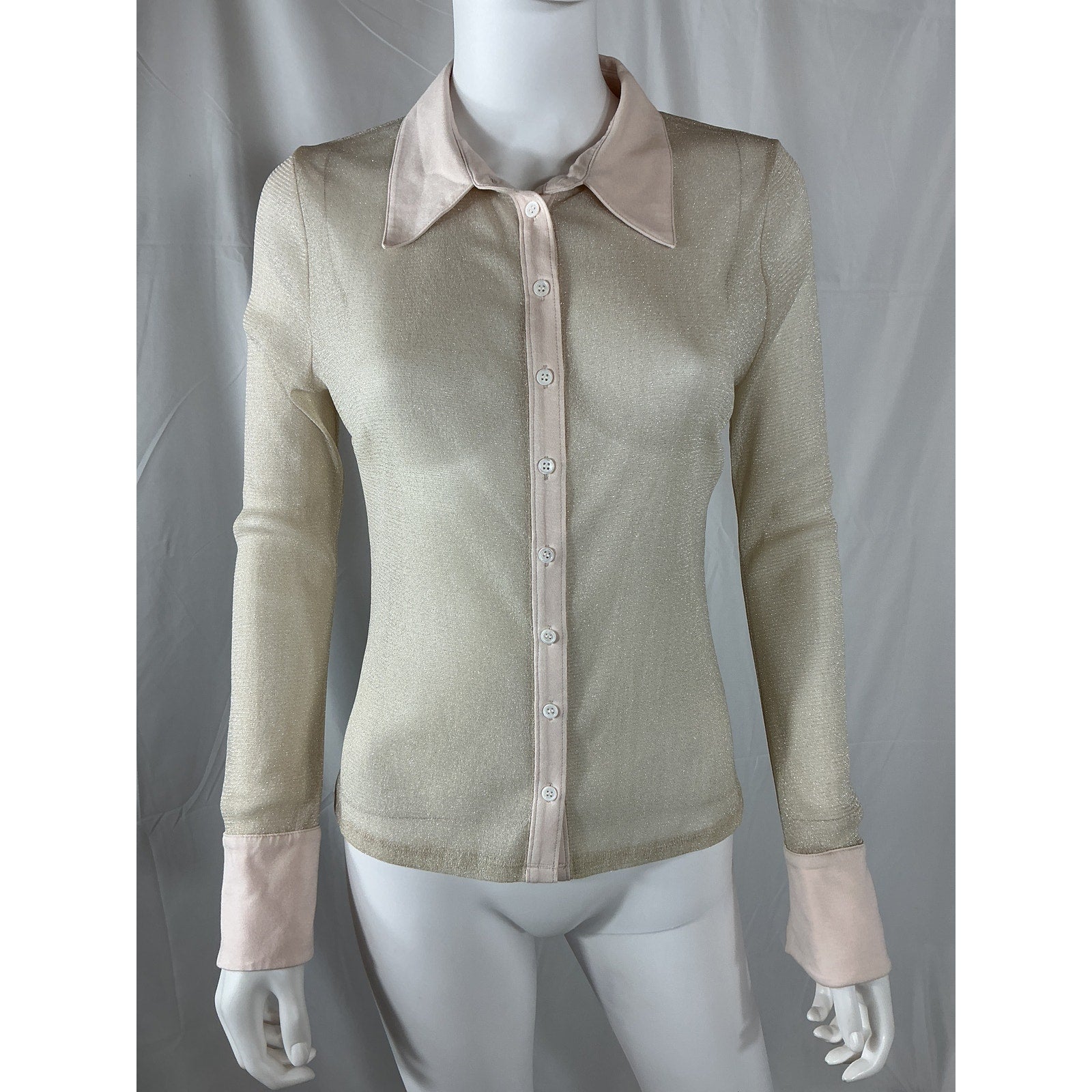 Jonathan Simkhai 'Tia' Tan Nylon Blouse Size S