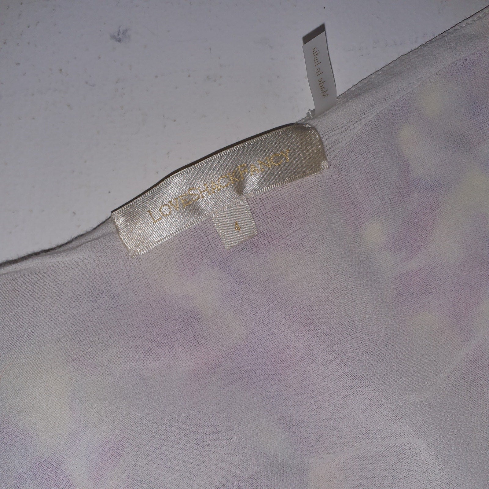 Loveshackfancy 'Rhodes' Pink Chiffon Skirt Size 4