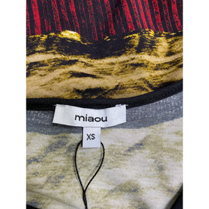 Miaou Long Sleeve Gold Tencel Tee Size XS - NWT