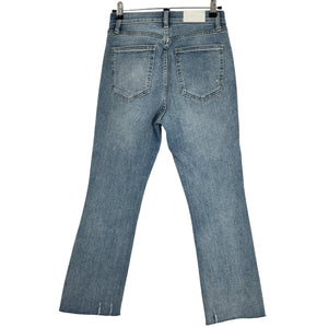 Pistola Distressed Blue Lennon High Rise Cropped Boot Denim Jeans Size 26