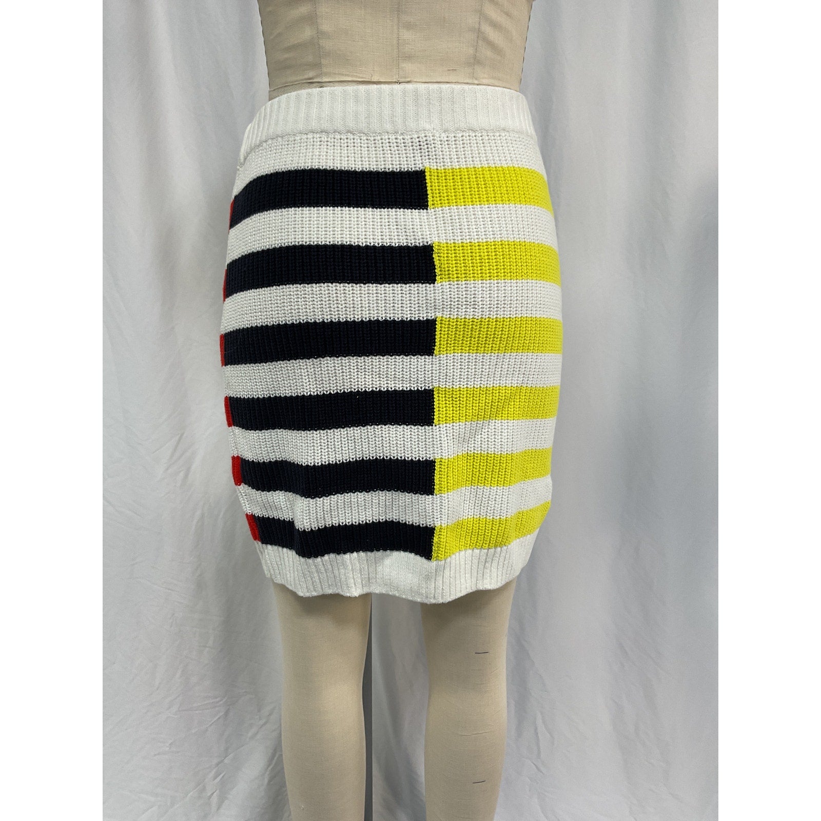 Staud Saltwater White Cotton Skirt Size L