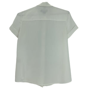 Hatch Classic White Savannah Button Front Blouse Size 0