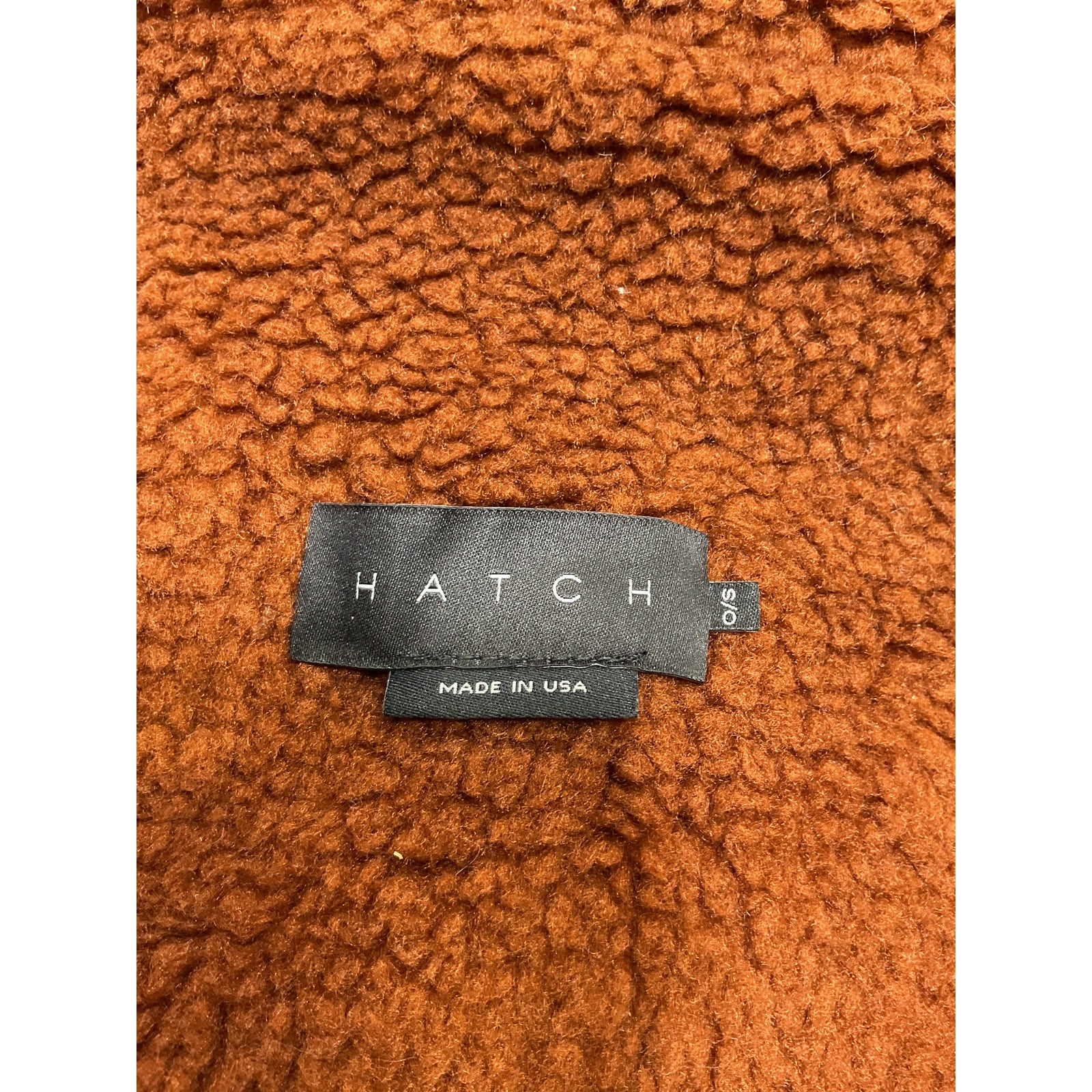 Hatch 'The Coco' Brown Polyester Coat Teddy Size OS