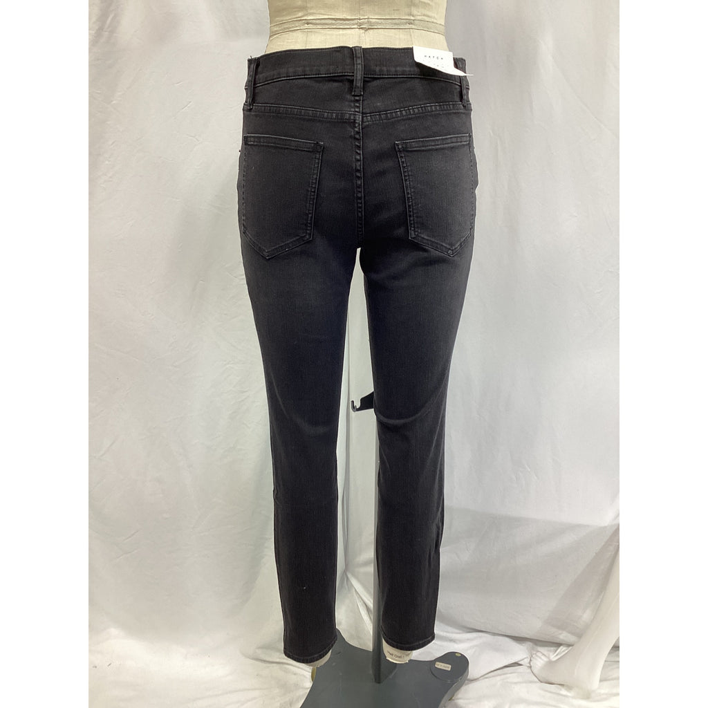 Hatch 'The Slim' Black Maternity Cotton Denim Jean Size 30 - NWT