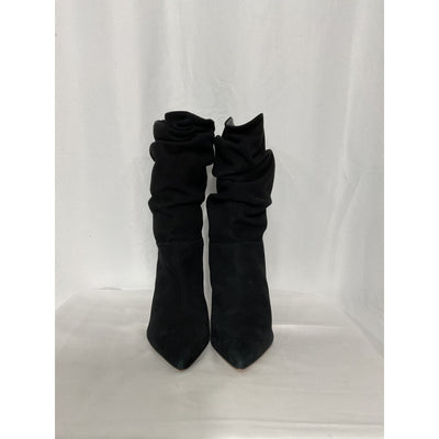 Schutz 'Ashlee' Black Slouch Pointed Toe Stiletto Heel Boot Size 6.5