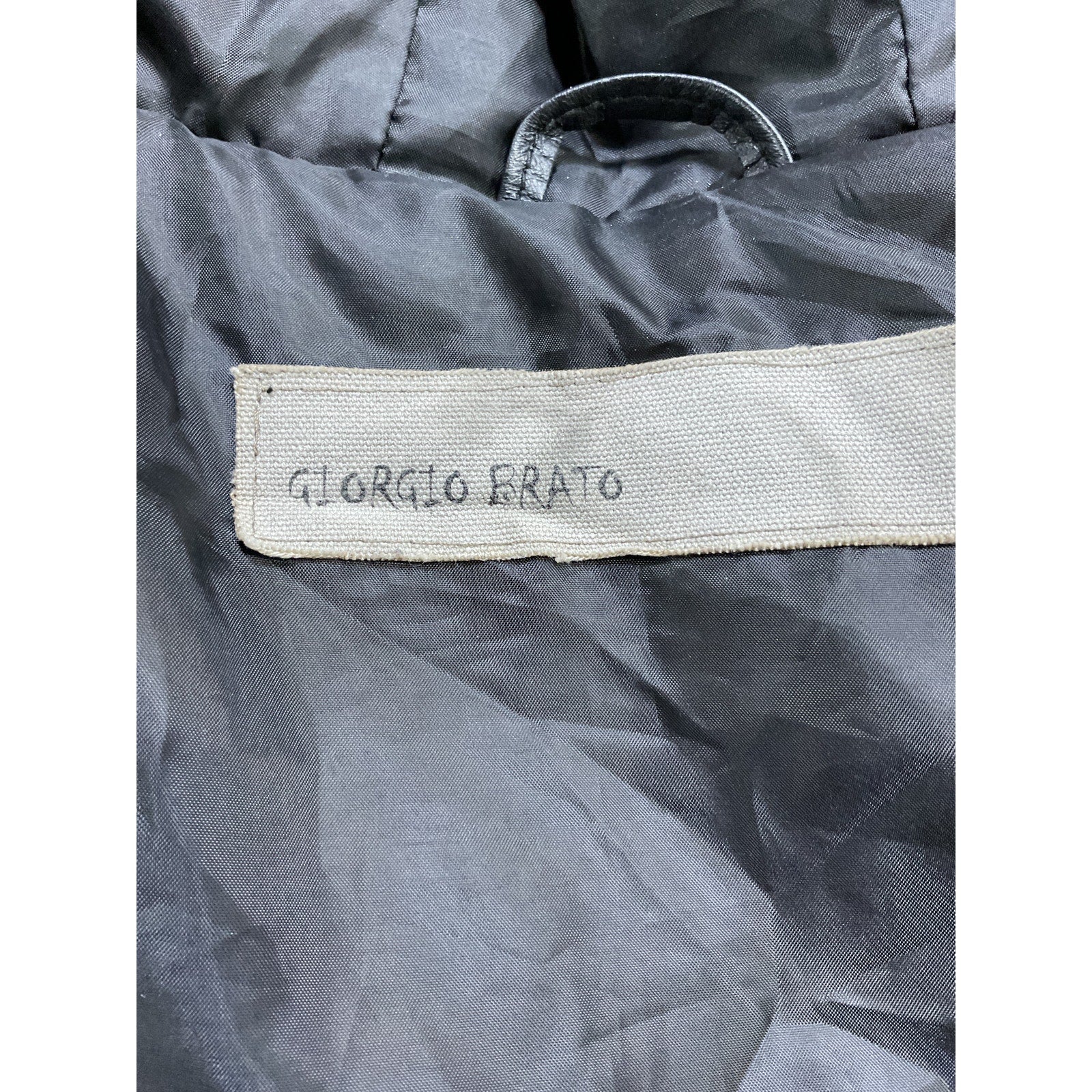 Giorgio Brato Black Down Jacket Size 10