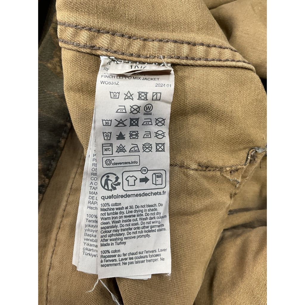 Allsaints 'Finch' Brown Cotton Leppo Mix Jacket Size 6