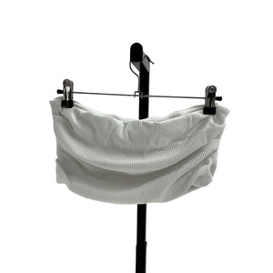 Moschino Jeans Strapless White Polyester Cropped Top Size M