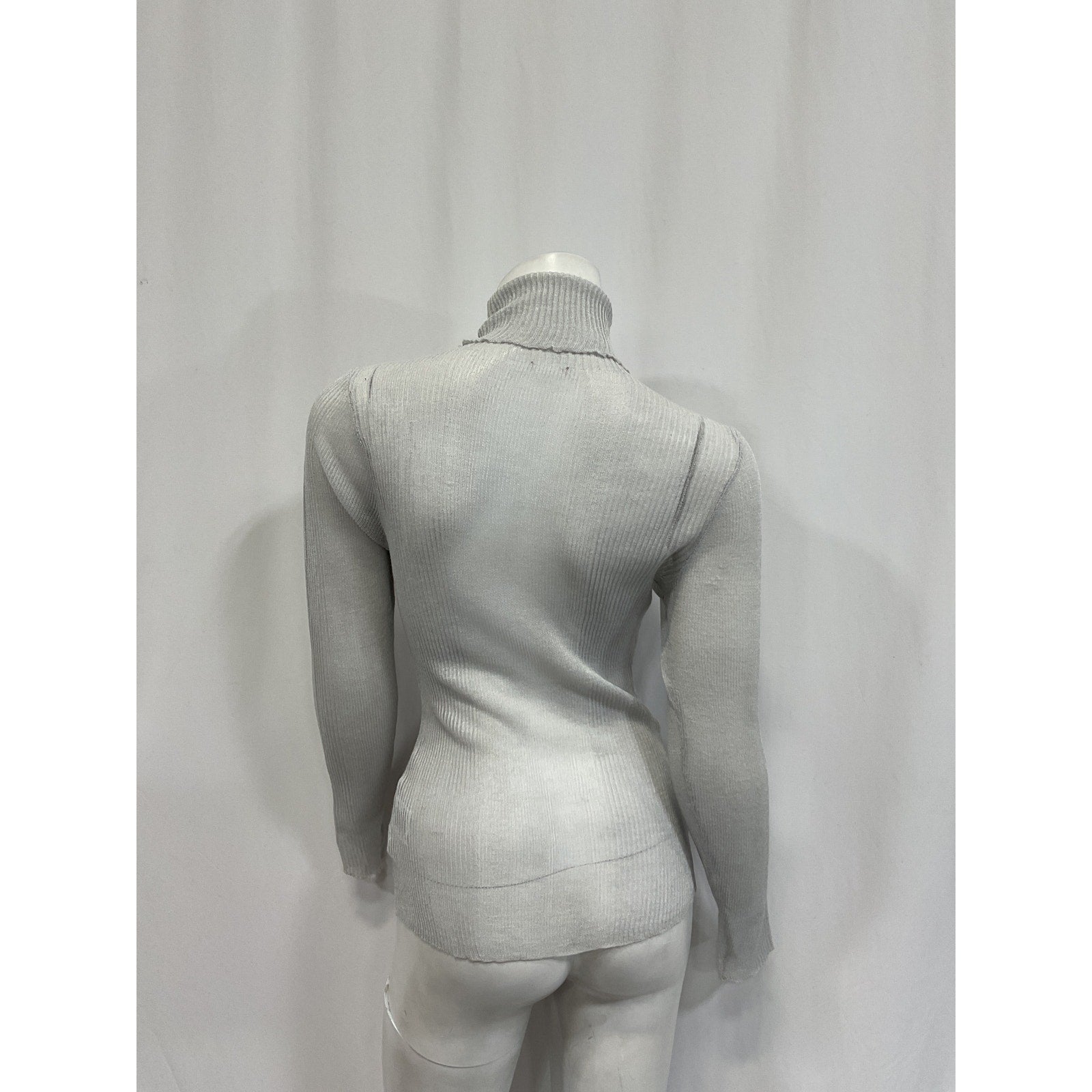 Ser.O.Ya 'Piper' Silver Turtleneck Sweater Size L