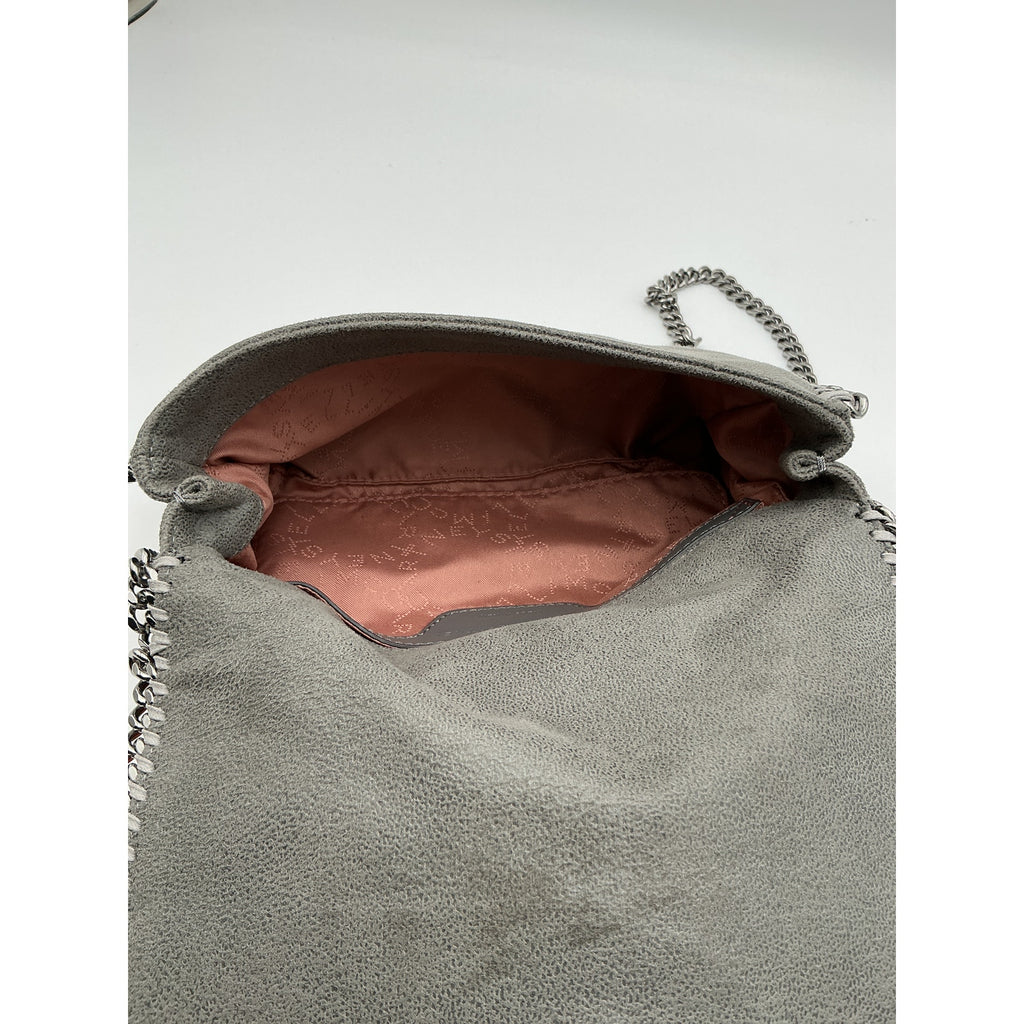 Stella Mccartney Grey Mini Falabella Crossbody Bag