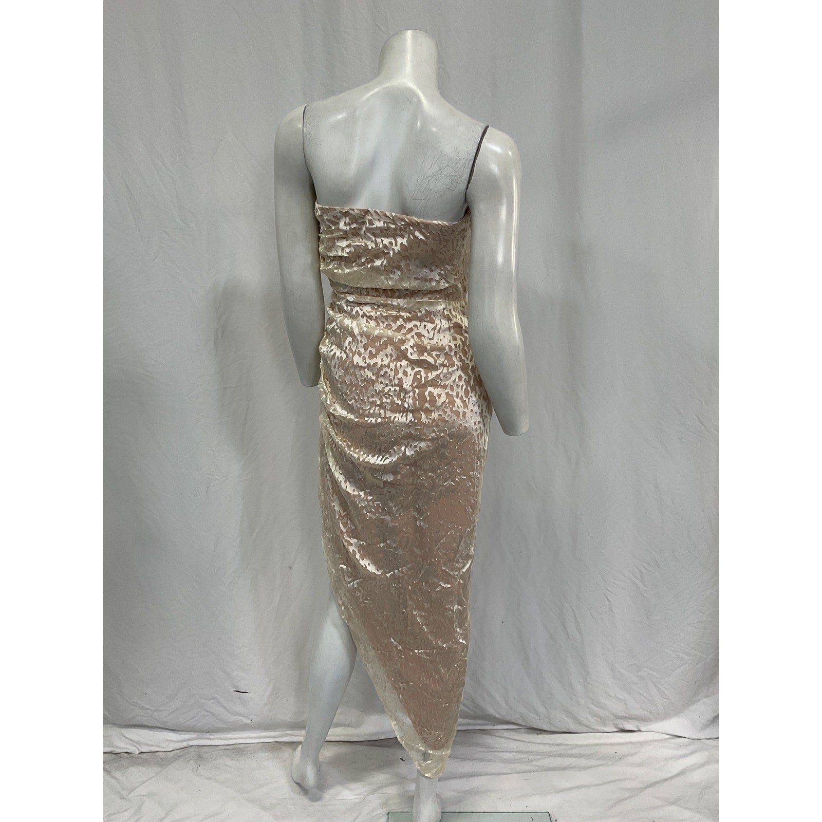 Michael Costello X Revolve 'Cecilia' White Viscose Midi Dress Size M