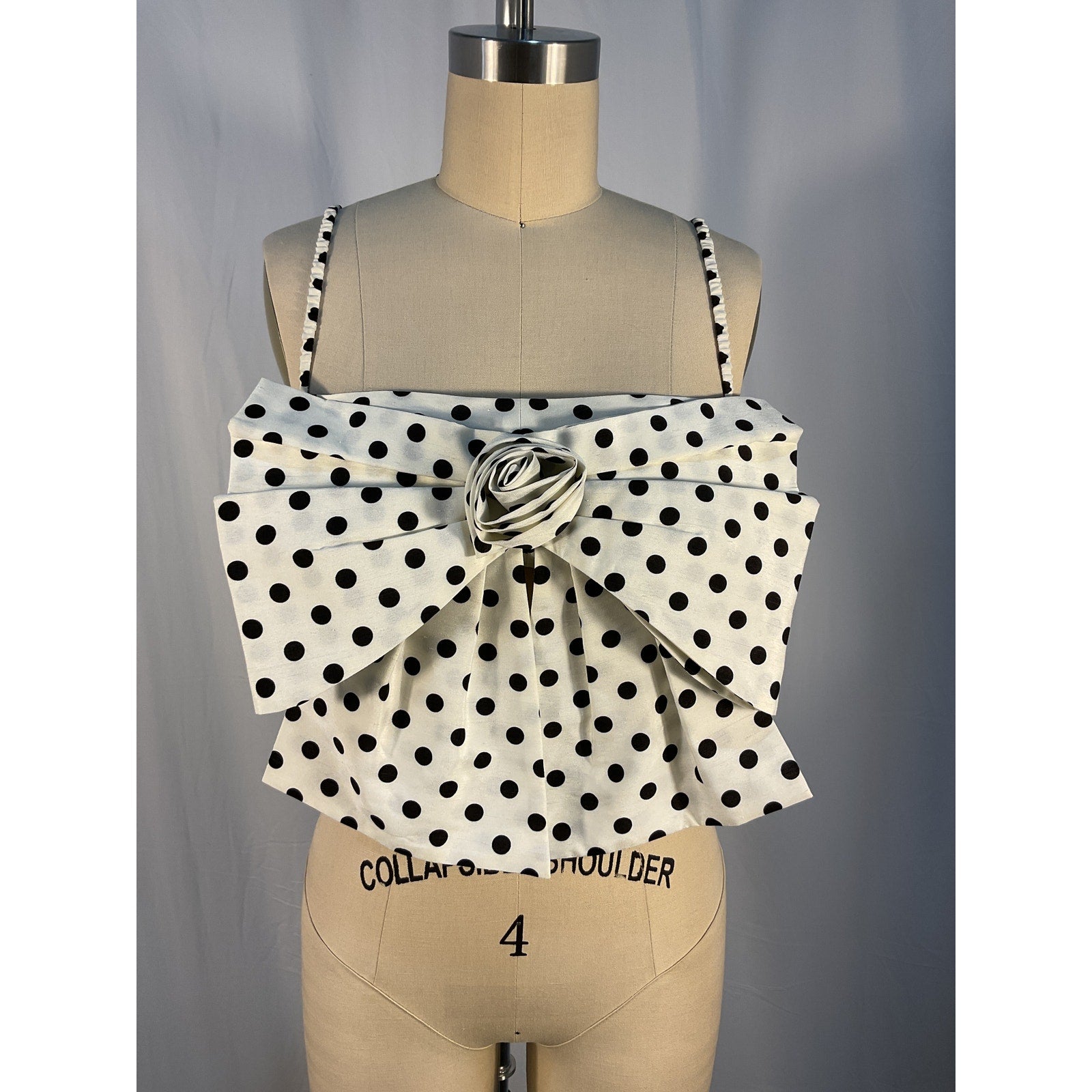Marianna Senchina 'Bow' White Top Size M