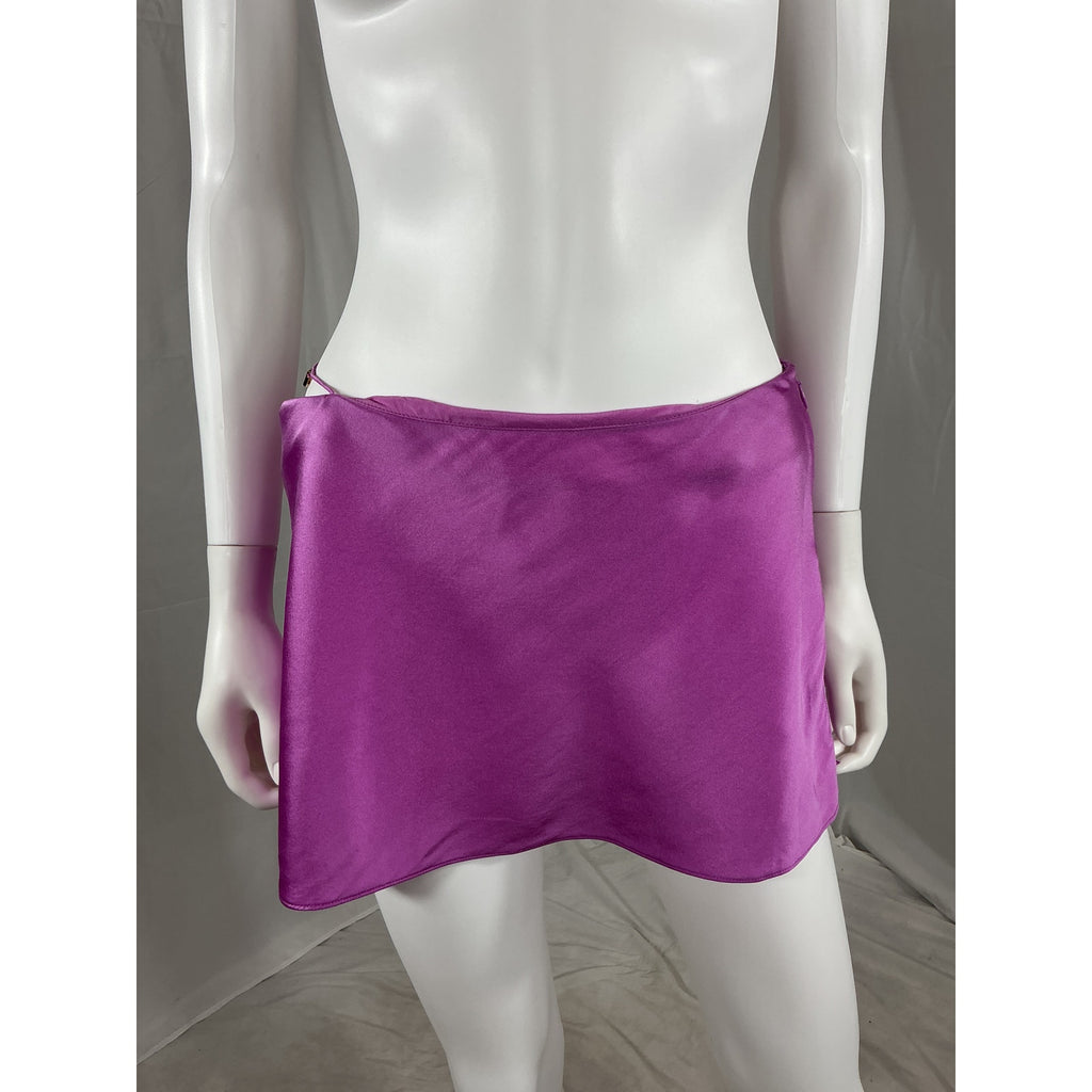 Ser.O.Ya 'Sarra' Purple Silk Silk Skirt Size S