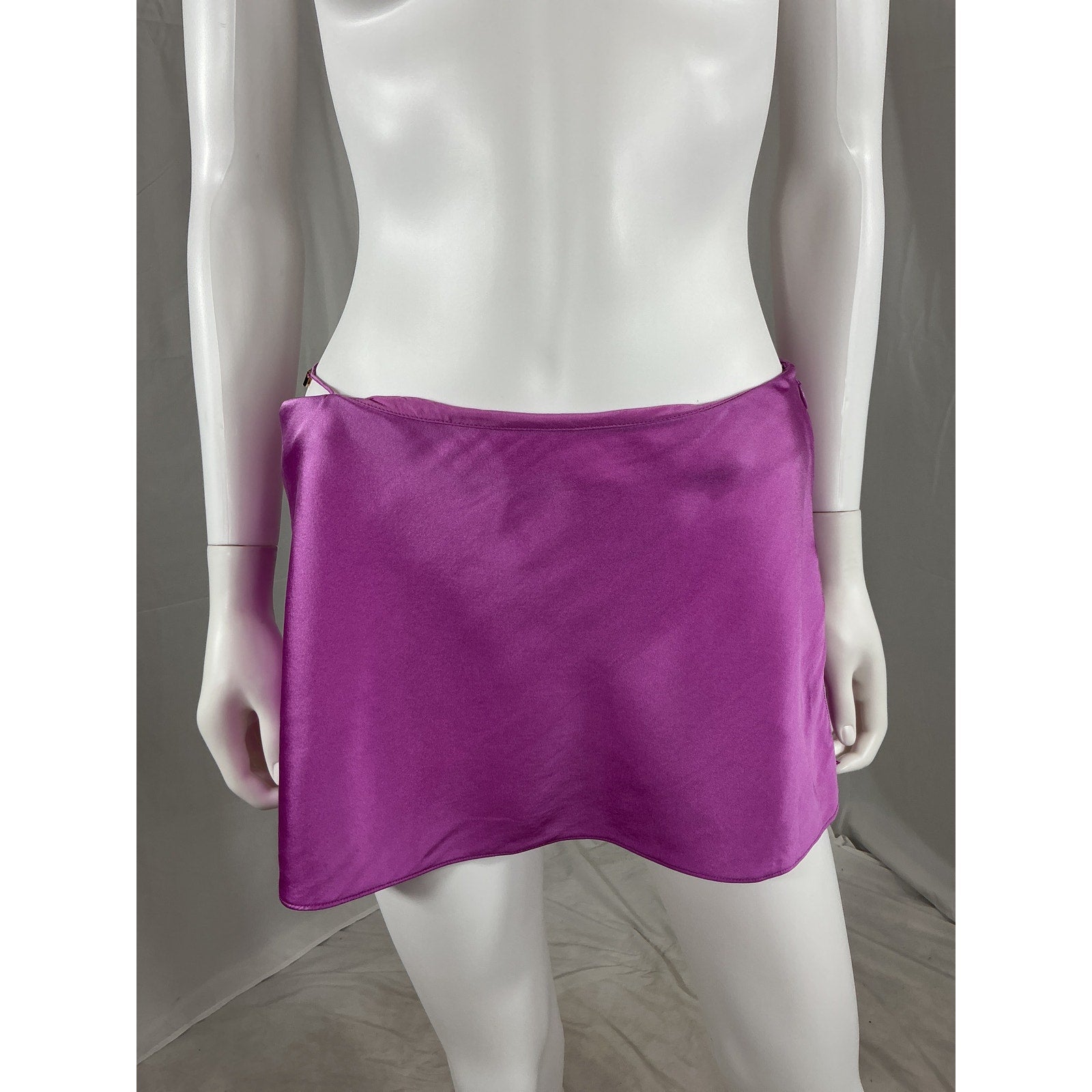 Ser.O.Ya 'Sarra' Purple Silk Silk Skirt Size S