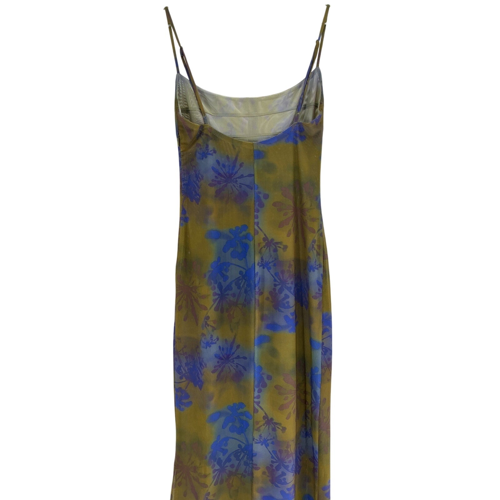 Miaou 'Paloma' Blue Polyester Elsesser Thais Dress Size S