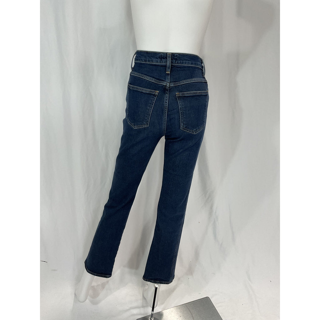 Agolde 'Pinch' Blue Waist High Rise Kick Flare Denim Jean Size 24