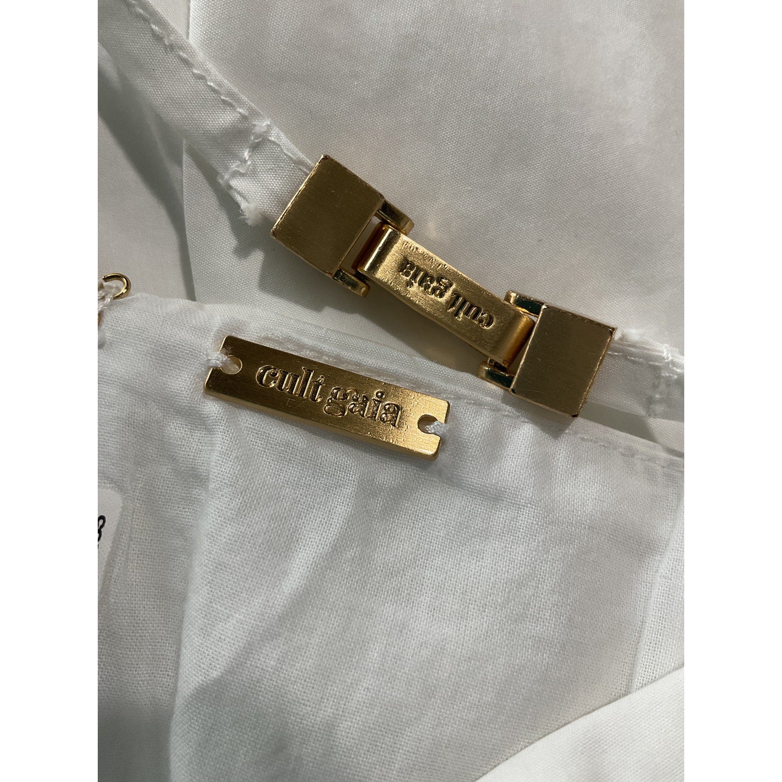 Cult Gaia 'Magnolia' White Silk Dress Size 0