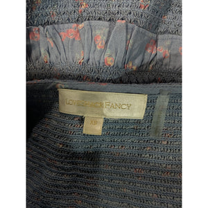LoveShackFancy Smocked Blue Baby Pomme Aveline Dress Size XS