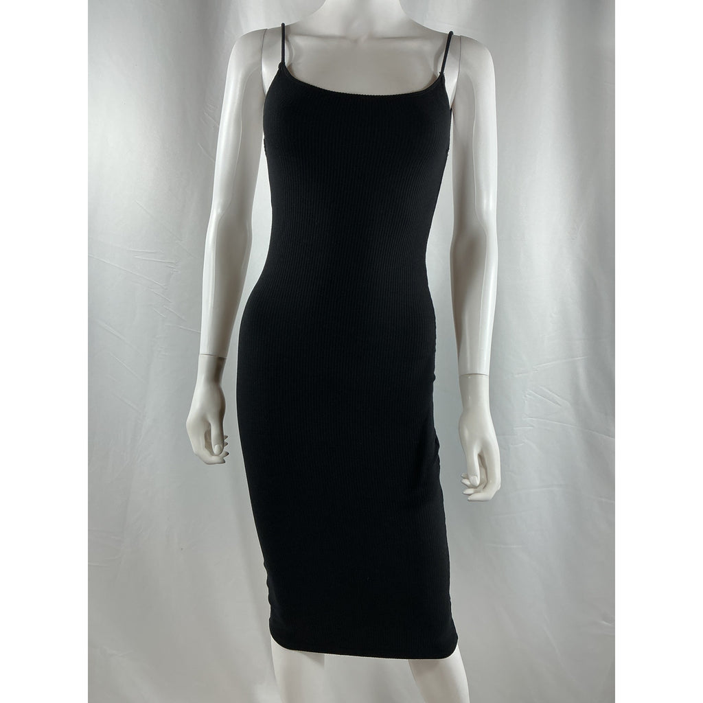 Reformation 'Kelsee' Black Tencel Lyocell Dress Size S