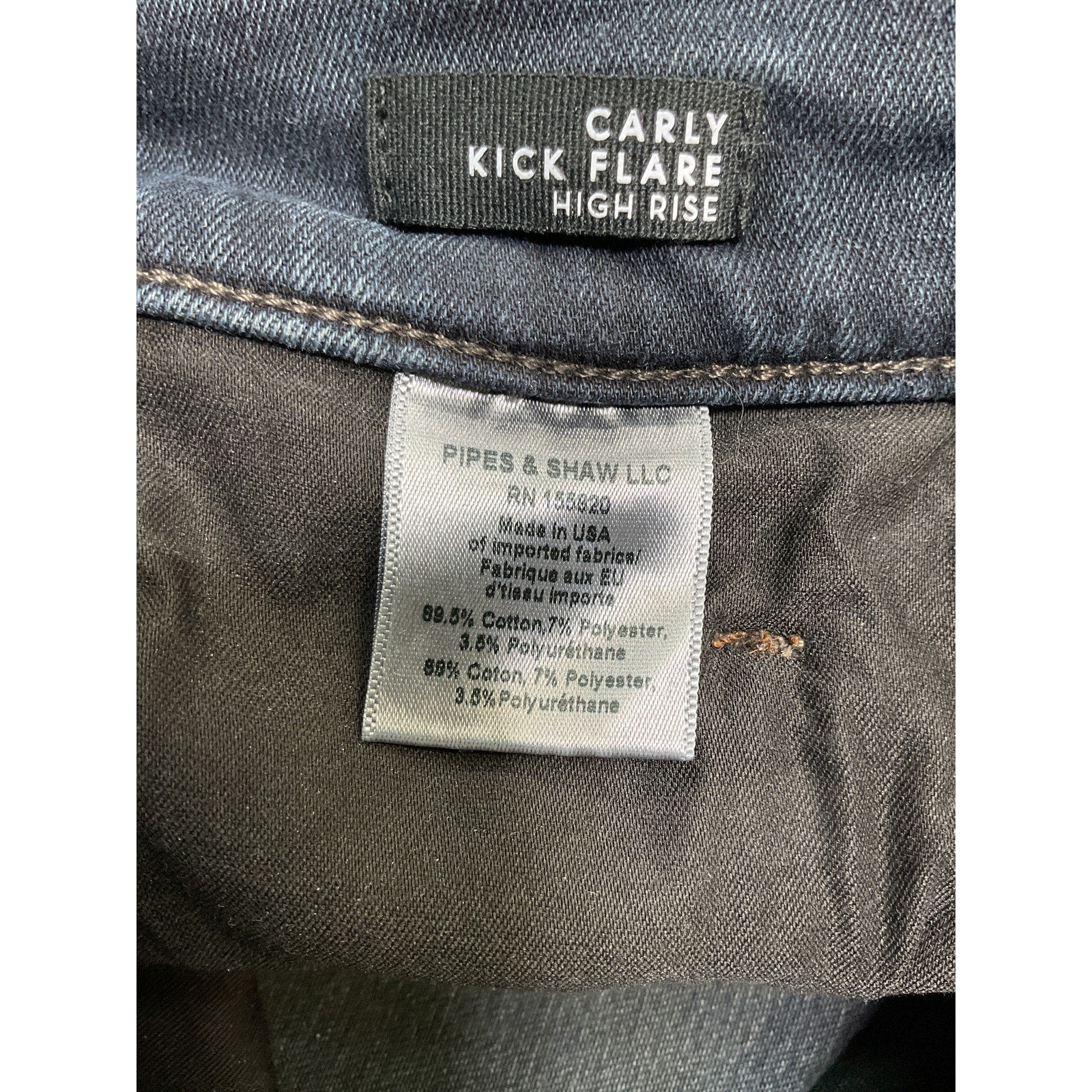 Veronica Beard 'Carly' Blue Cotton Kick-Flare Jean Size 27