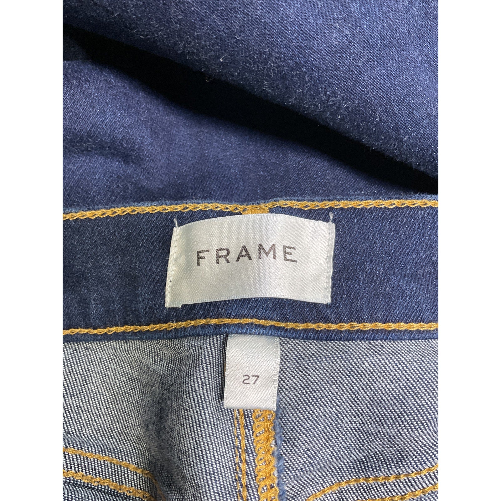 Frame Le Slim Blue Cotton Palazzo Denim Jean Size 27