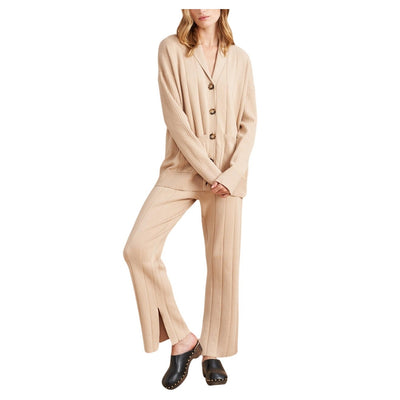 La Ligne Ribbed Beige Molly Knit Pants Size M