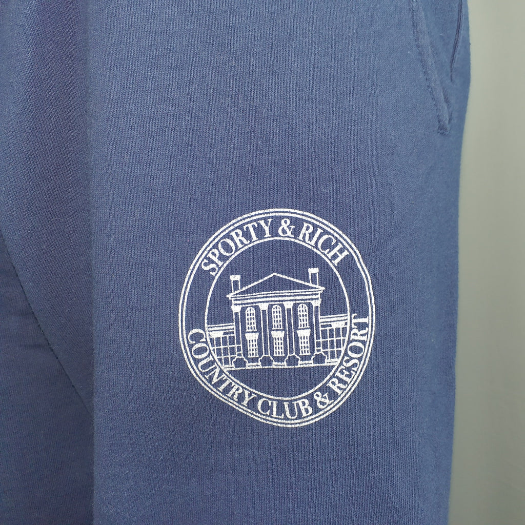 Sporty & Rich 'Vendome' Blue Cotton Resort Sweatpant Size XS