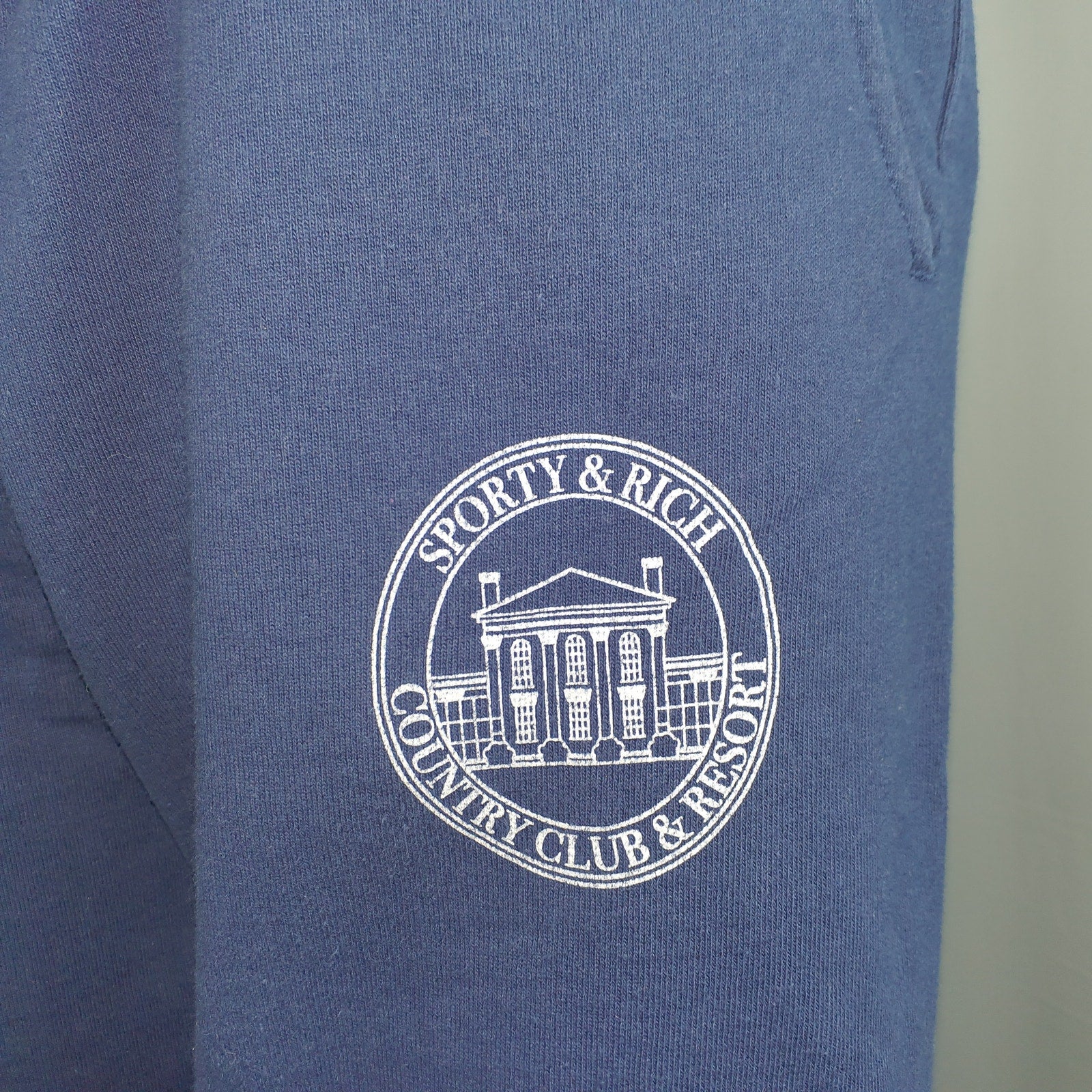 Sporty & Rich 'Vendome' Blue Cotton Resort Sweatpant Size XS
