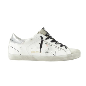Golden Goose Distressed White Superstar Sneakers Size IT 41 / US 11