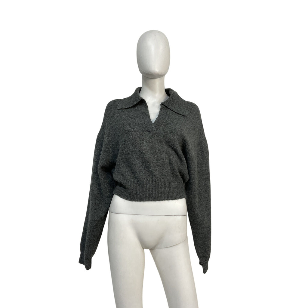 L'Academie X Marianna 'Azaria' Grey Acrylic Sweater Size S