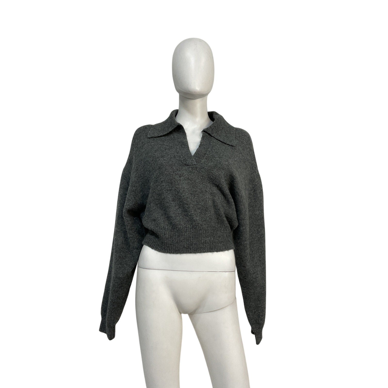 L'Academie X Marianna 'Azaria' Grey Acrylic Sweater Size S