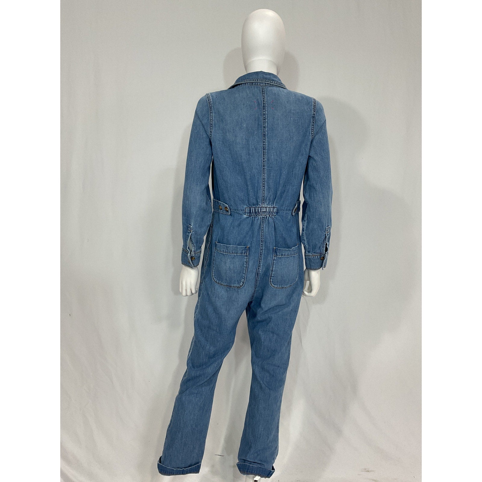 Hatch 'The Everyday' Blue Nursing Denim Jumpsuit Size 0