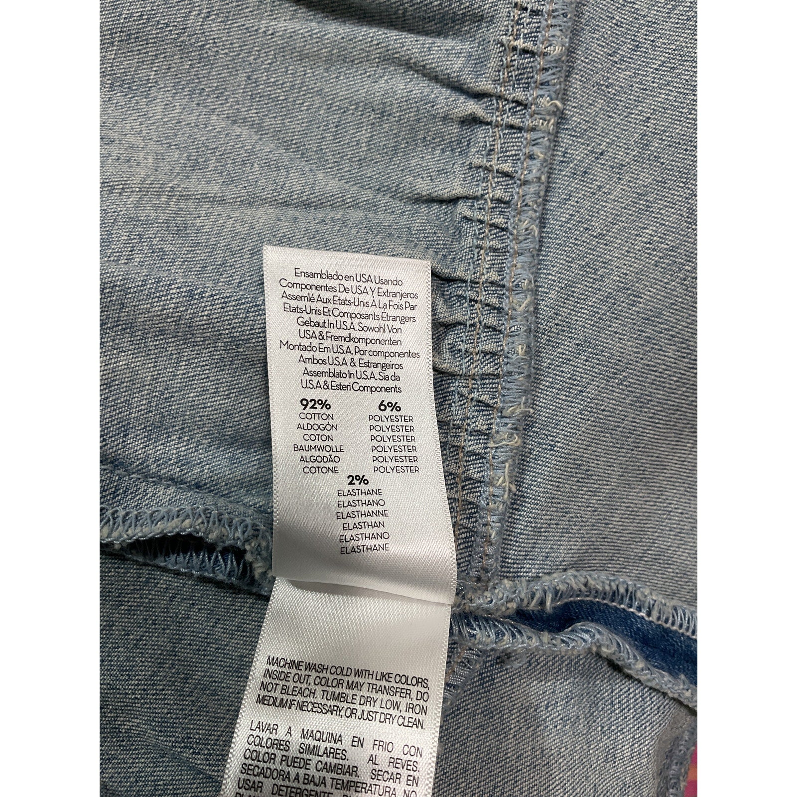 Mother 'The Ruffle' Blue Mini Raw Edge Denim Skirt Size 28