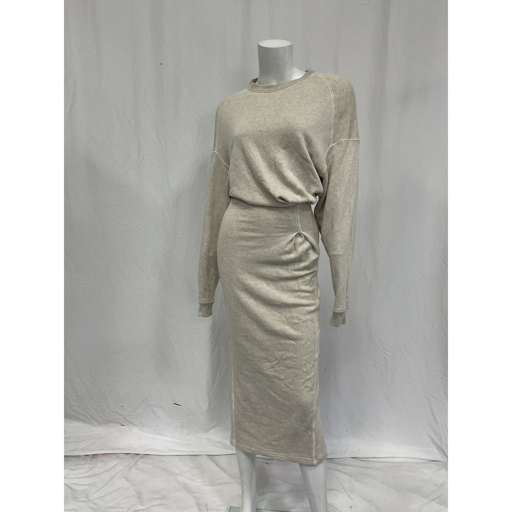 Isabel Marant 'Meg' White Viscose Midi Dress Size 34